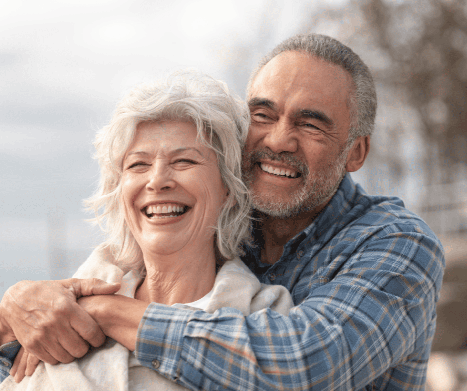 couple smiling