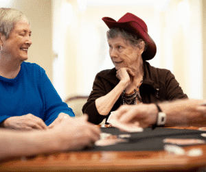 1-24-24 - Grace Management Residents playing card games