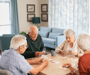 11-27-24 - Grace Management Residents playing cards