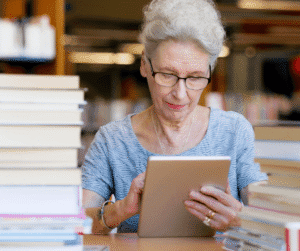 12-11-24 - Grace Management Woman in library