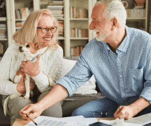 4-30-25 - Grace Management Senior couple planning in their home