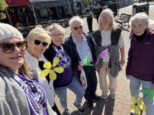 Group of senior living residents smiling