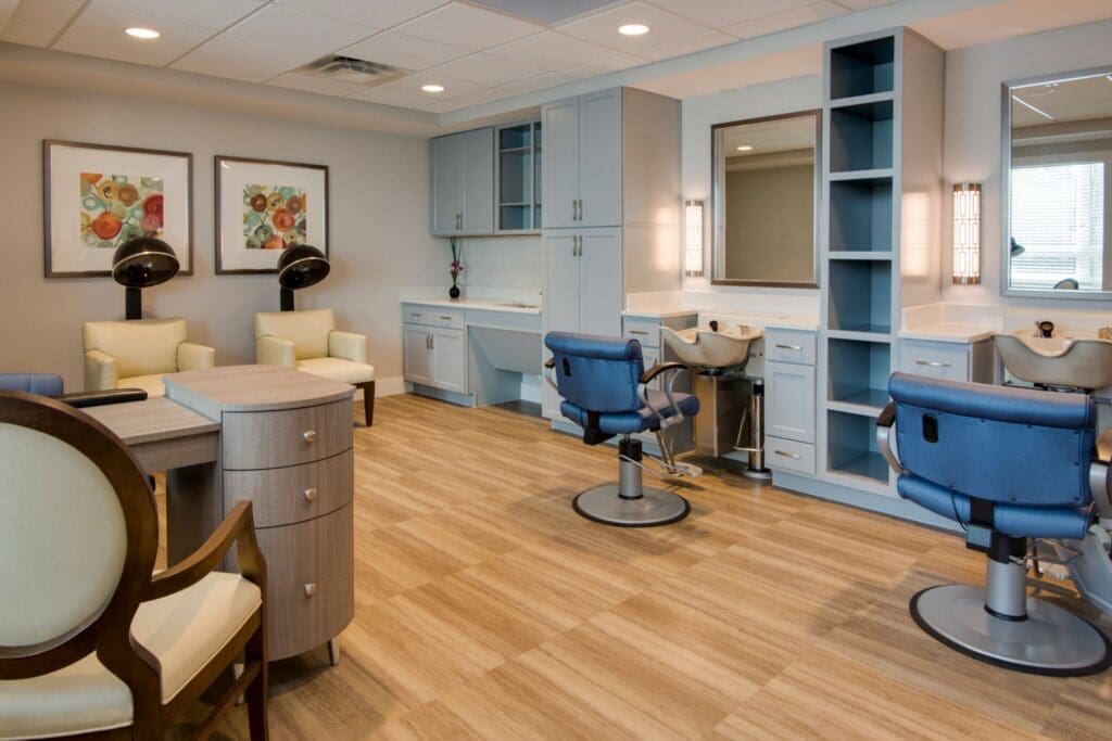 Heritage-Oaks1819-2048x1366 - Grace Management Stylish salon area featuring modern chairs, elegant decor, and well-appointed workstations for upscale beauty services.