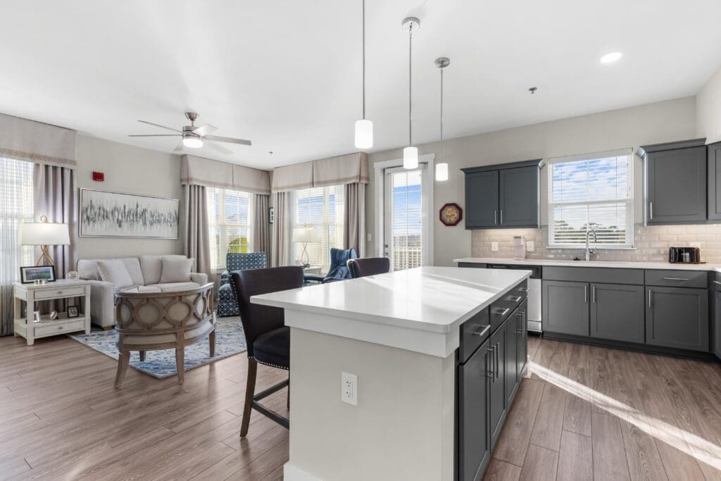 Interior image of an apartment at Portside at Grande Dunes, a senior living community near Conway, SC.