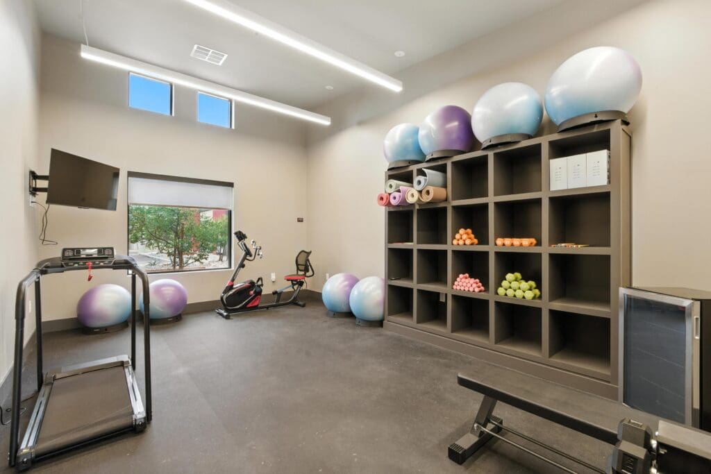 - Grace Management Exercise room at Cave Creek Assisted Living, a top choice for senior living in Cave Creek, AZ.