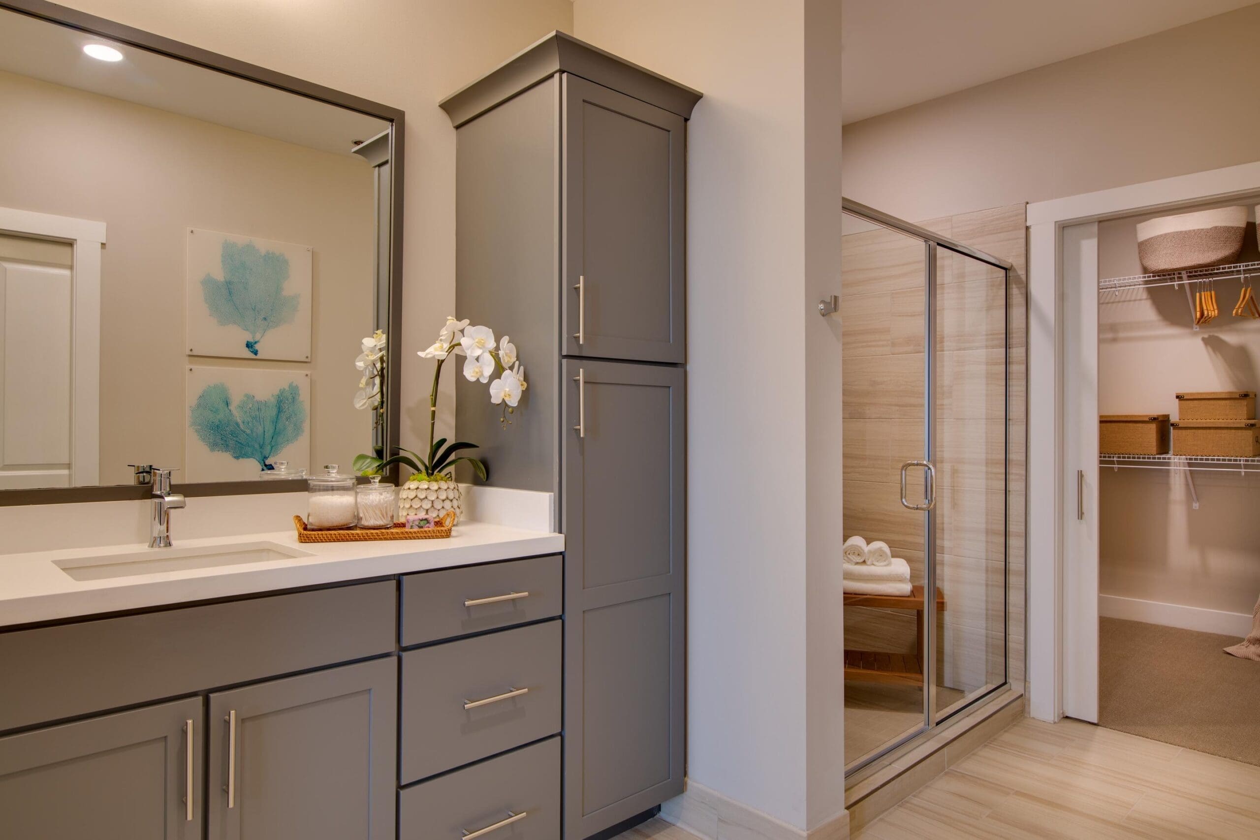 - Grace Management Interior image of a bathroom at Portside at Grande Dunes, a senior living community near Conway, SC.