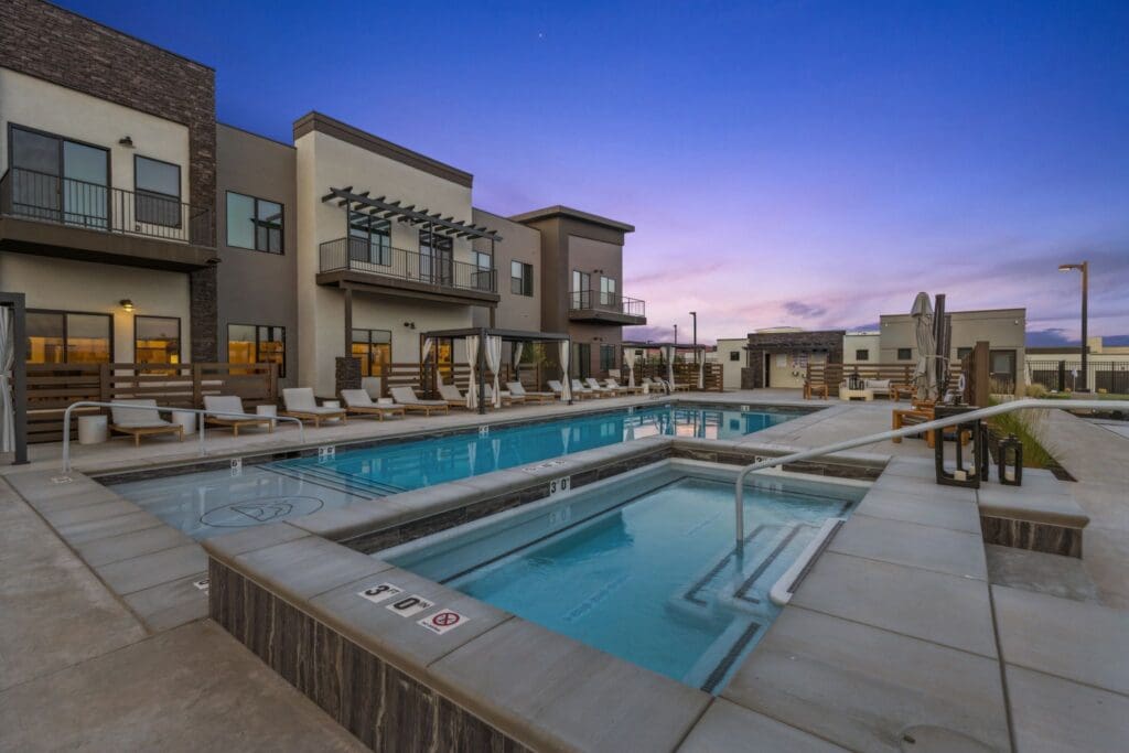 Outdoor pool at Snow Canyon - Grace Management Outdoor pool at Snow Canyon