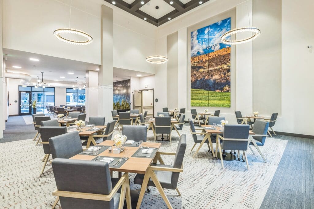 Dining room area at Snow Canyon - Grace Management Dining room area at Snow Canyon