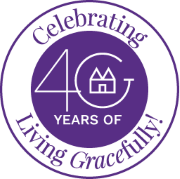 Celebrating 40 Years of Living Gracefully Logo